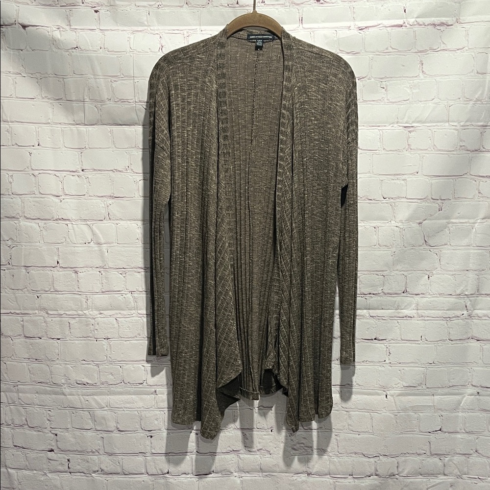 American Eagle Outfitters Taupe Open Front Lightweight‎ Cardigan  Woman’s Small